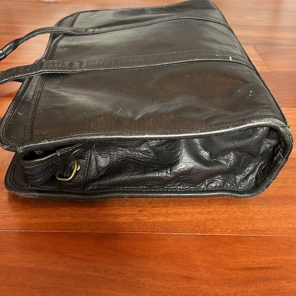 Black Leather Brief Case, made in India - Picture 5 of 10